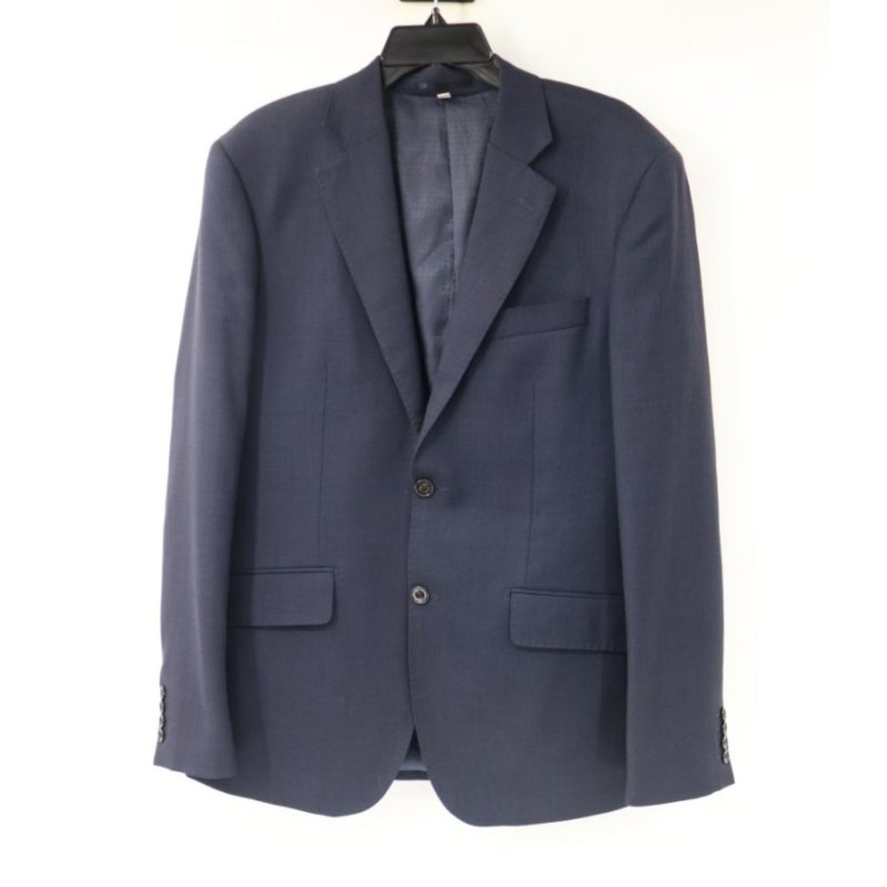 Hardy amies sport coat Mens 40R Savile row london two button navy wool notch